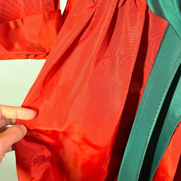 Vintage 60s Paulette Chicago 3-Piece Holiday Outfit Set Pants Dress Sash - Picture 12 of 16